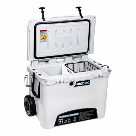 BAKEBETTER BDCR60 60 qt. Rolling Cooler with Accessories BA3563723